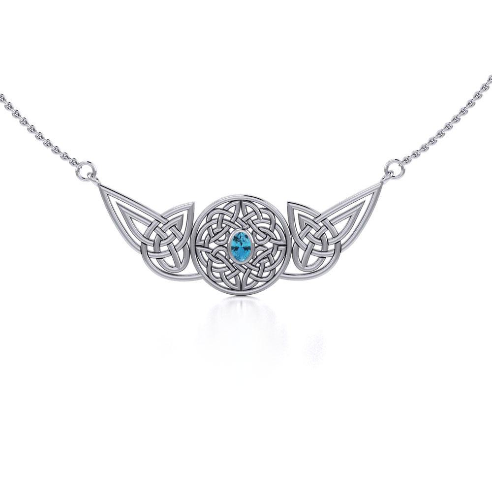 Celtic Protection Knot Sterling Silver Necklace TN055