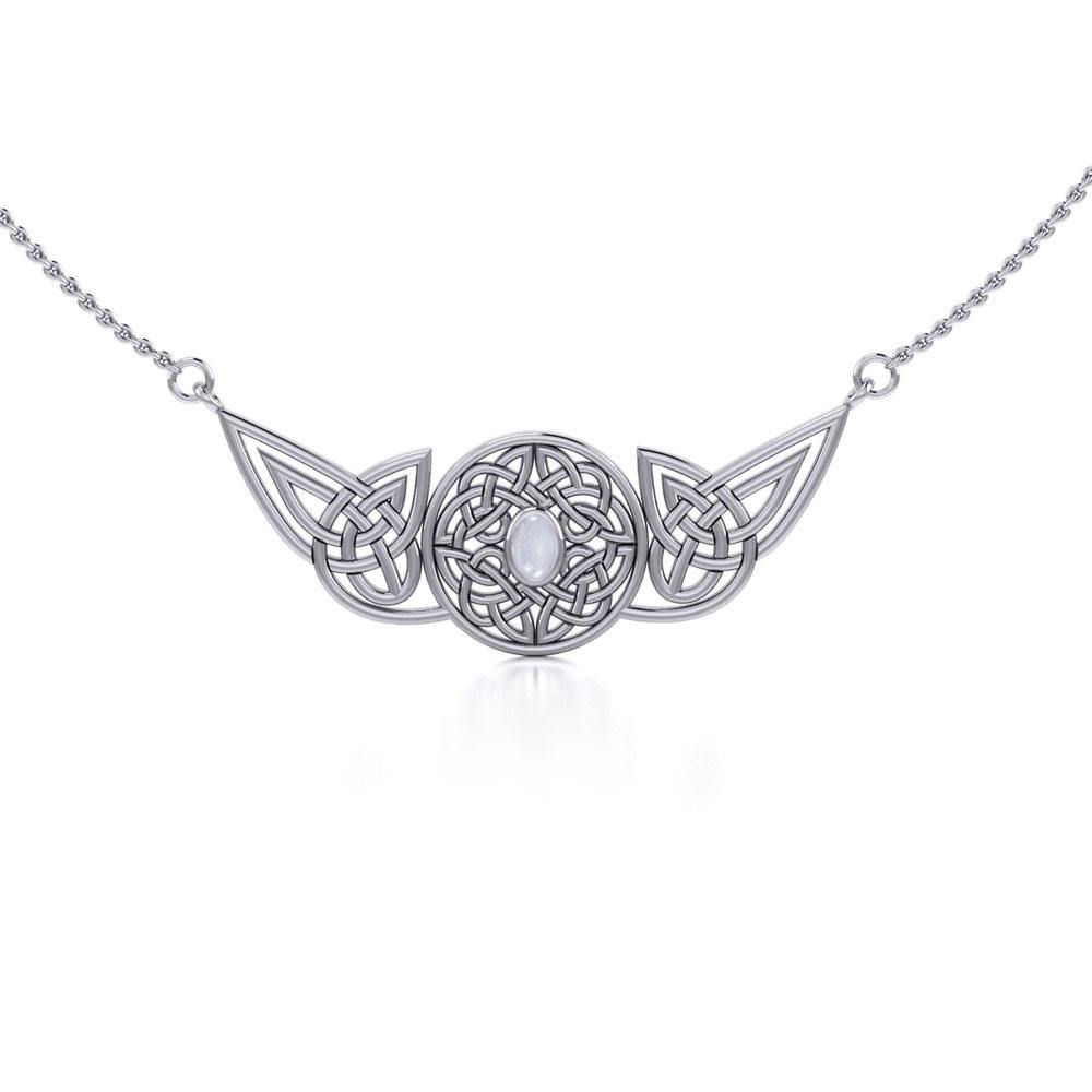 Celtic Protection Knot Sterling Silver Necklace TN055