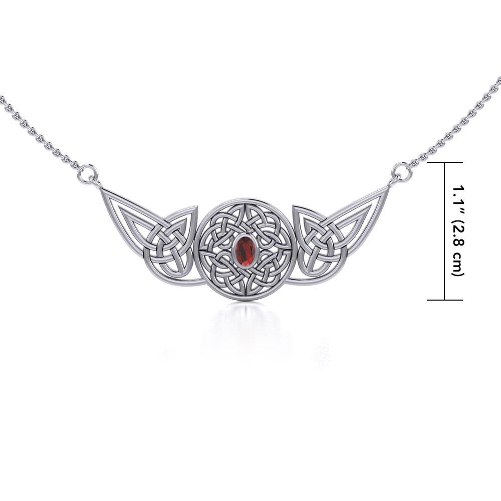 Celtic Protection Knot Sterling Silver Necklace TN055