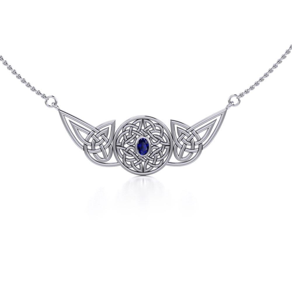 Celtic Protection Knot Sterling Silver Necklace TN055