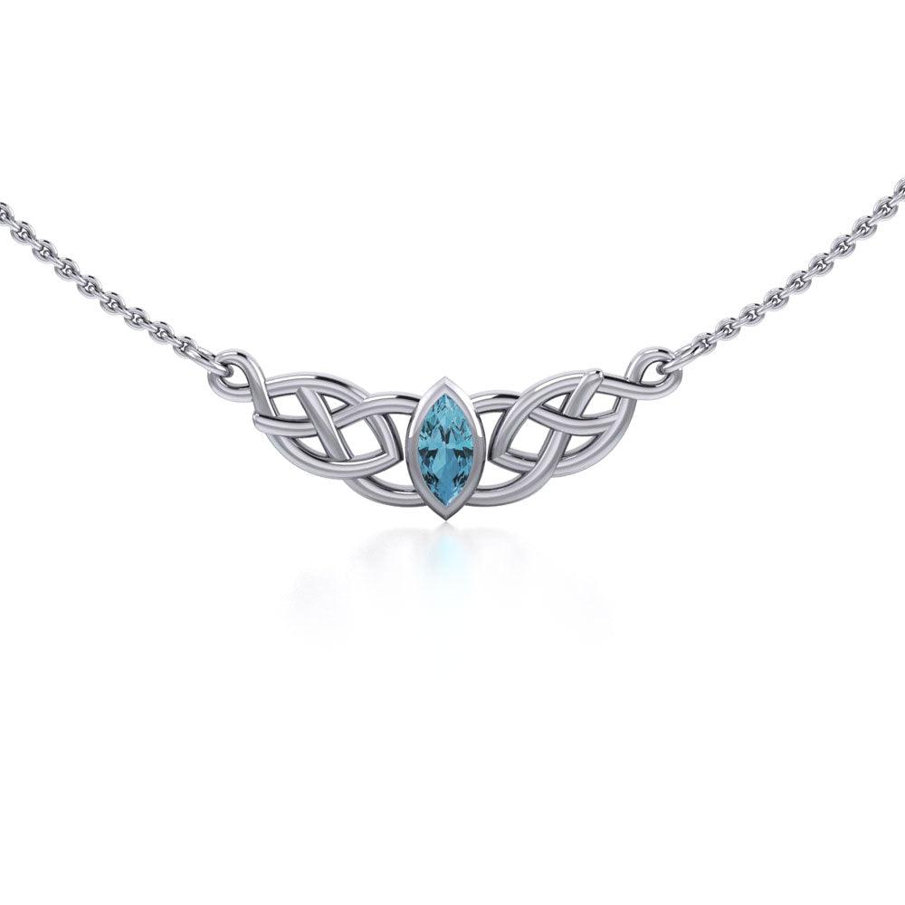 Celtic Knotwork Sterling Silver Necklace TN116