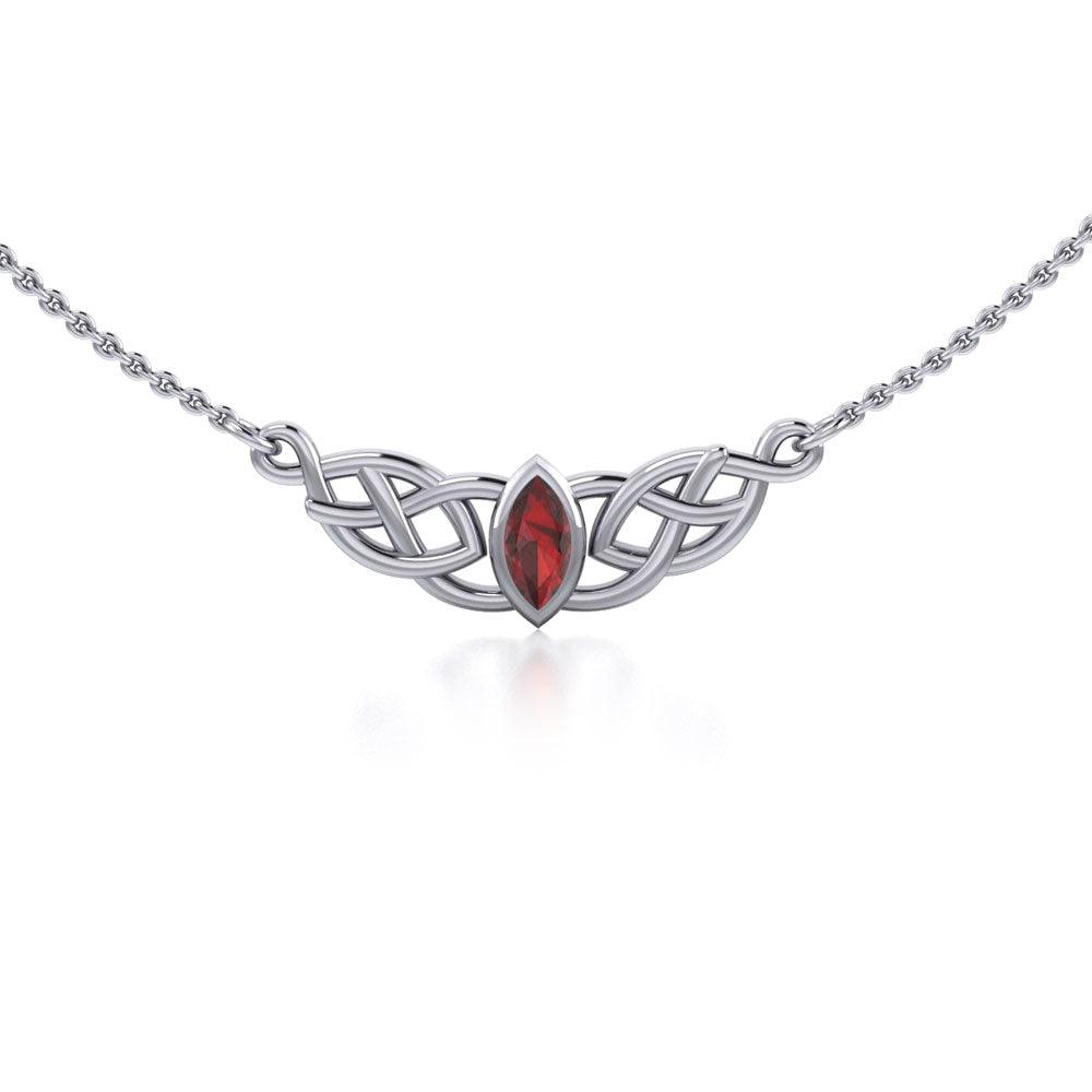 Celtic Knotwork Sterling Silver Necklace TN116