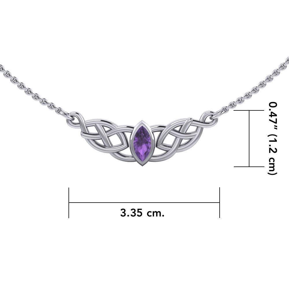 Celtic Knotwork Sterling Silver Necklace TN116