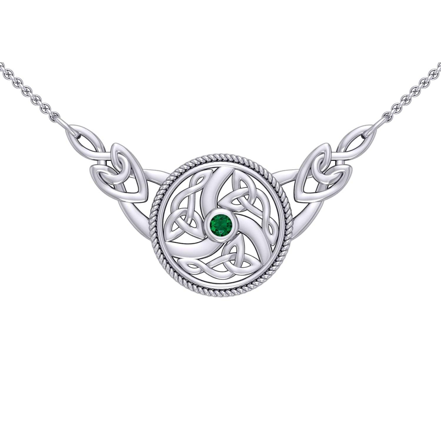 Celtic Knotwork Silver Necklace TN162
