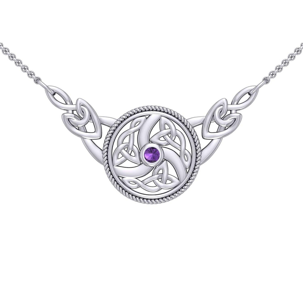 Celtic Knotwork Silver Necklace TN162