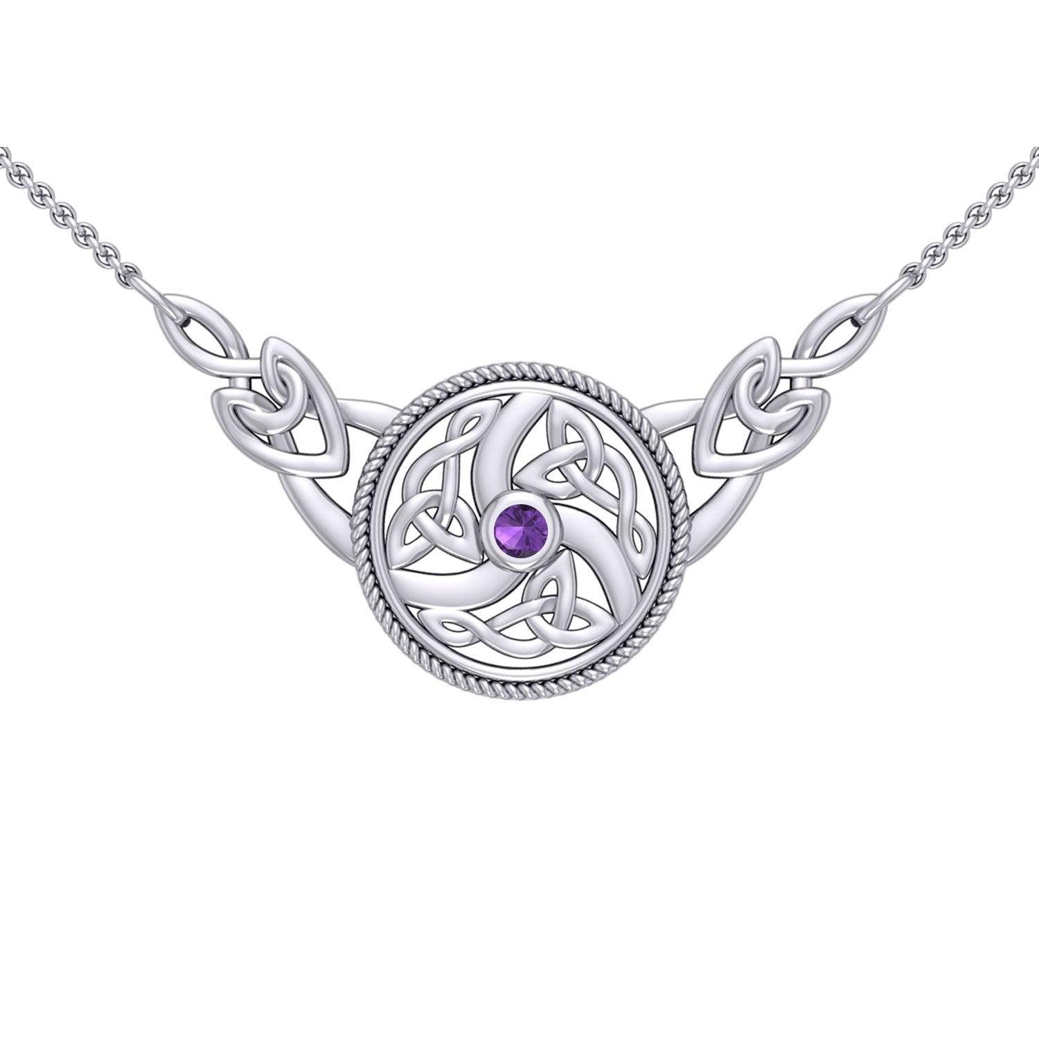 Celtic Knotwork Silver Necklace TN162