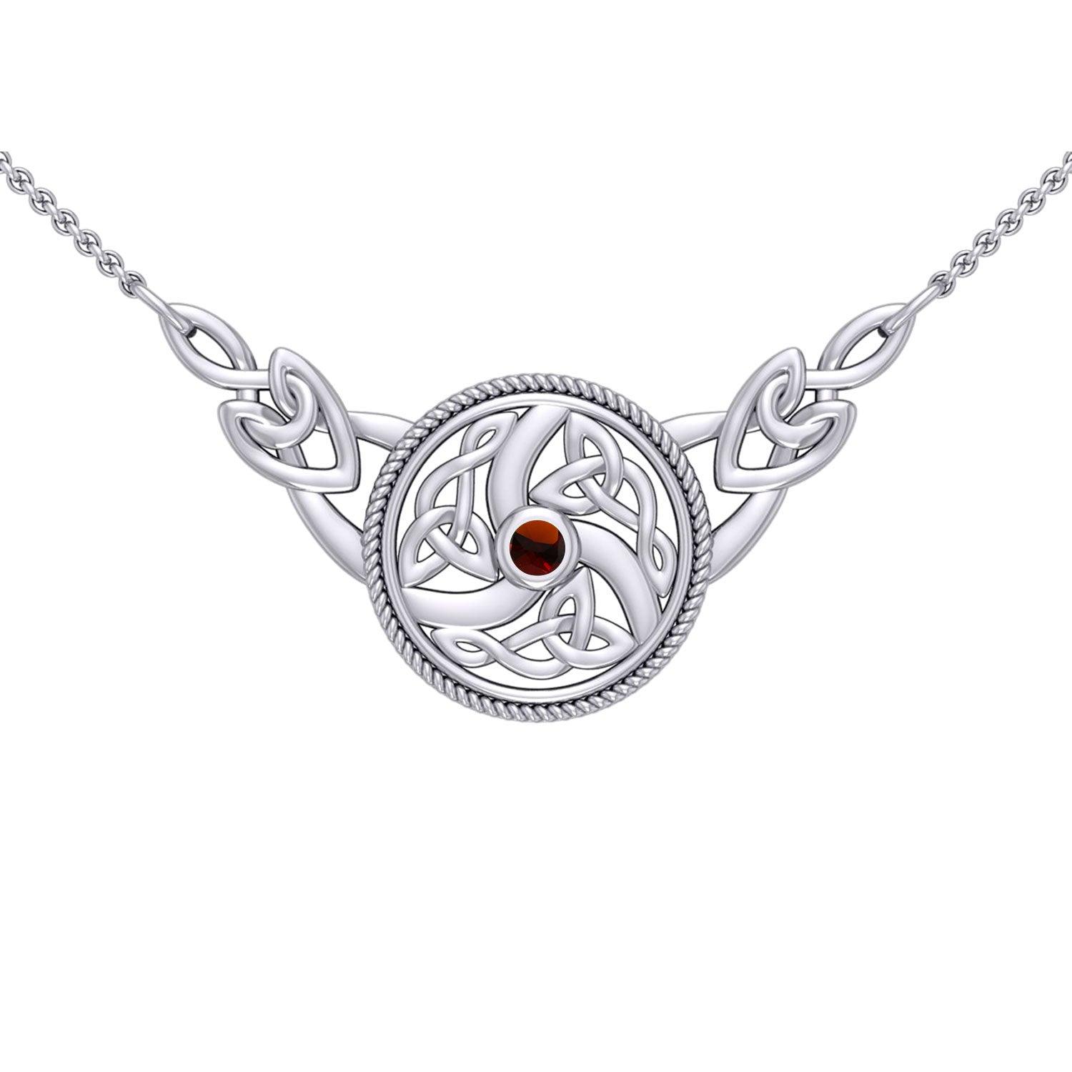 Celtic Knotwork Silver Necklace TN162