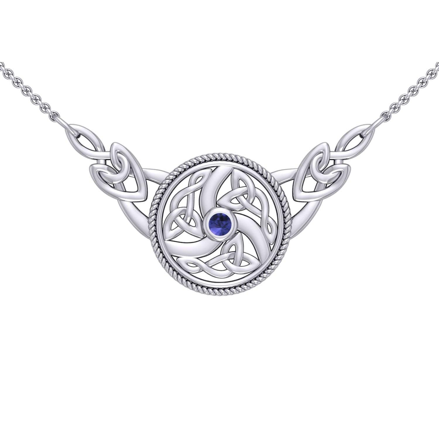 Celtic Knotwork Silver Necklace TN162