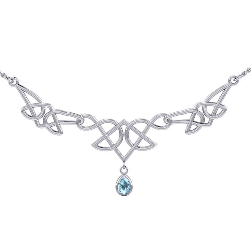 Celtic Knotwork Silver Necklace TN261