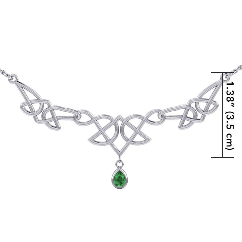 Celtic Knotwork Silver Necklace TN261