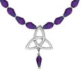 Celtic Knotwork Silver Triquetra Necklace TNC037