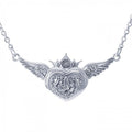 Brigid Ashwood Celtic Magdalene Silver Heart Sterling Silver Necklace TNC062