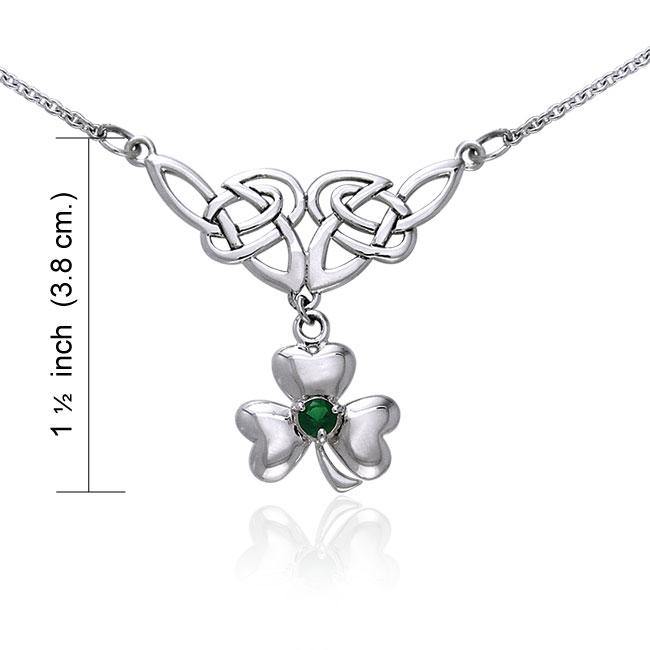Celtic Knot Shamrock Necklace TNC081