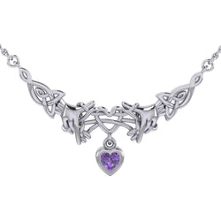 Celtic Knotwork Japanese Ayatori Love Silver Necklace TNC555 | Necklacce | Wiccan Center