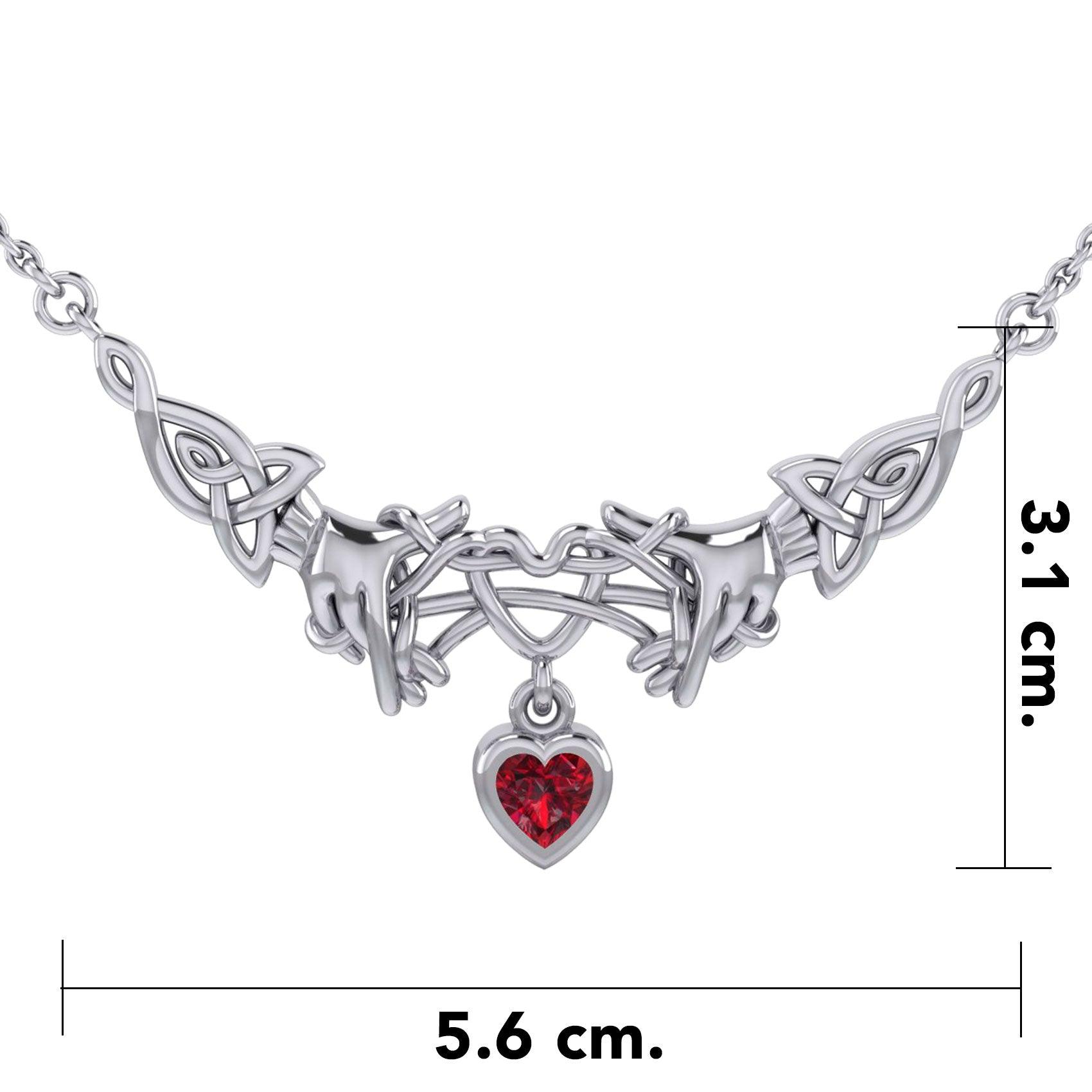 Celtic Knotwork Japanese Ayatori Love Silver Necklace TNC555