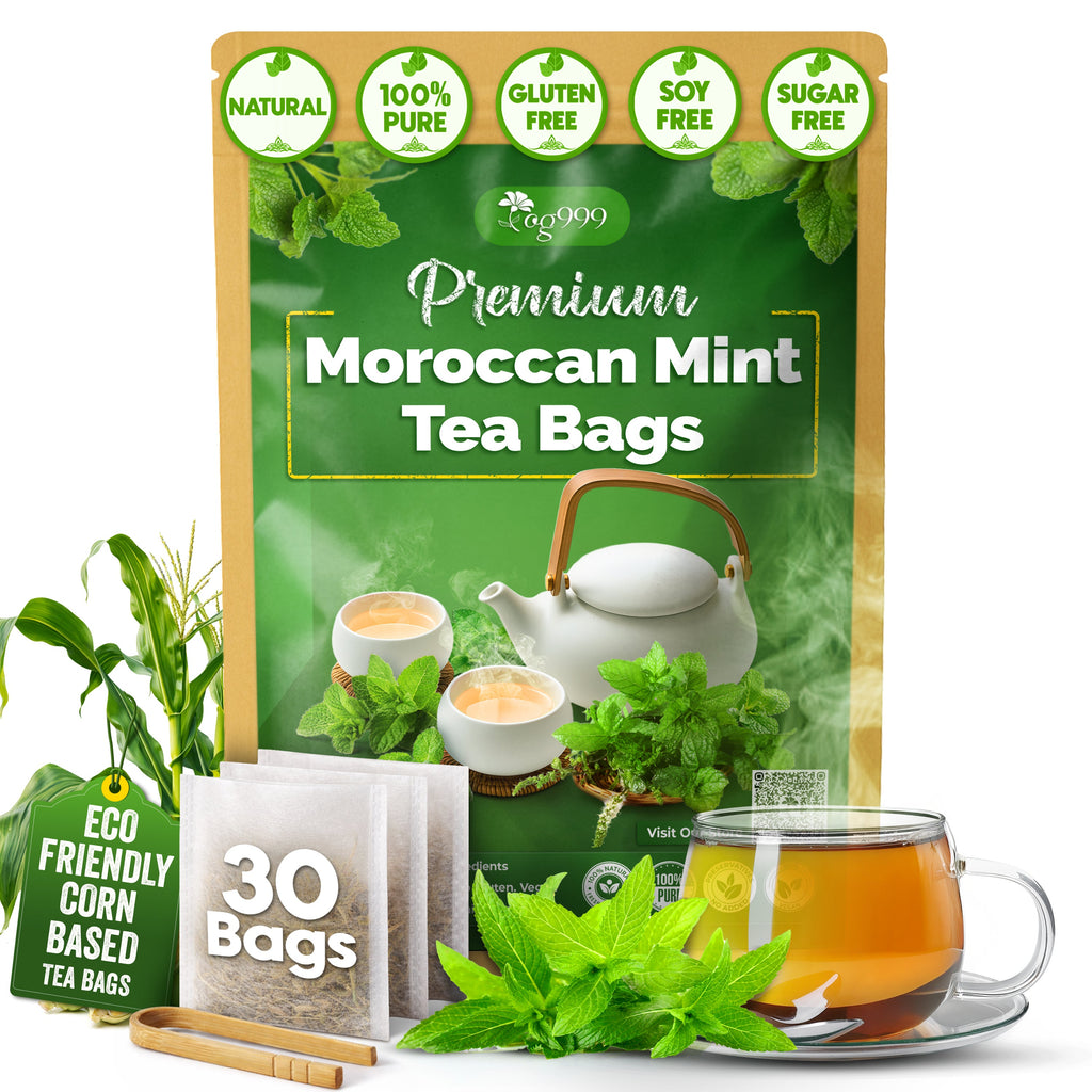Premium Moroccan Mint Green Tea | Traditional Green Tea with Spearmint – Premium Quality Herbal Blend. | Tea | Wiccan Center