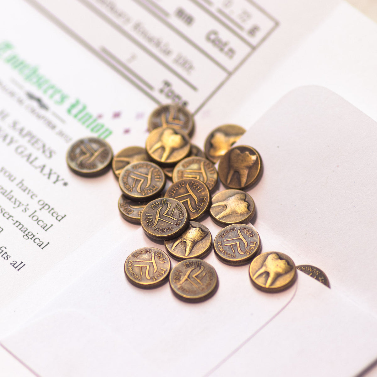 Tooth Fairy's Set of 20 Bronze Coins | Artwork | Wiccan Center