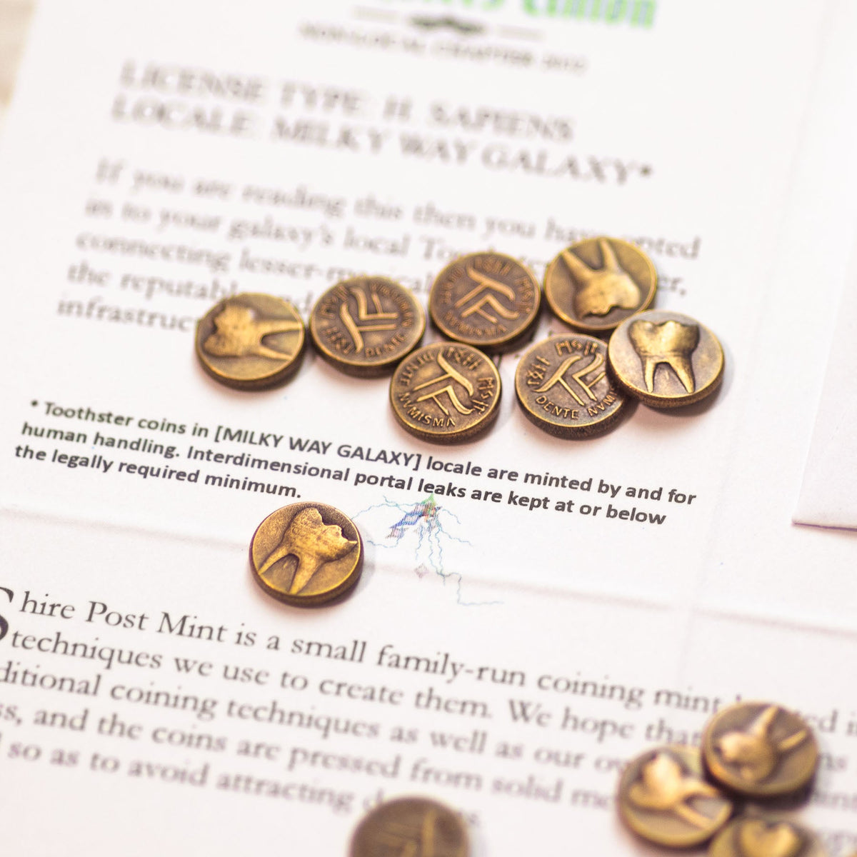 Tooth Fairy's Set of 20 Bronze Coins | Artwork | Wiccan Center