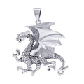 Clawing Dragon Sterling Silver Pendant TP1109