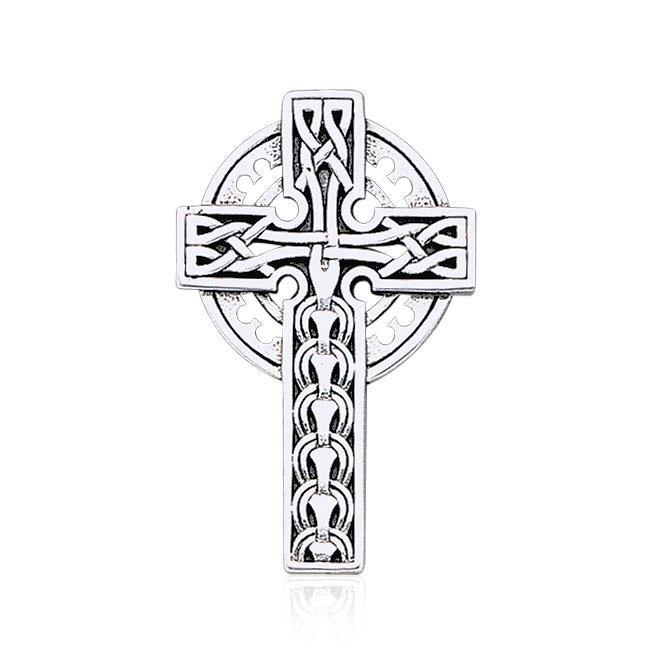 Celtic Cross Sterling Silver Pendant TP1373