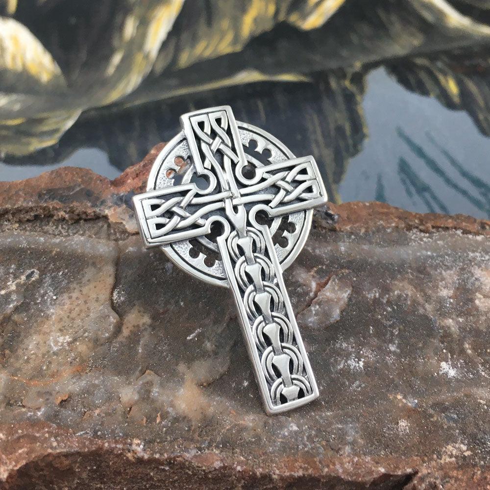 Celtic Cross Sterling Silver Pendant TP1373