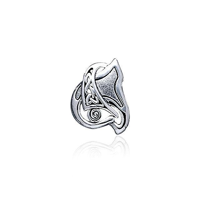 Contemporary Celtic Knotwork Silver Pendant TP1641