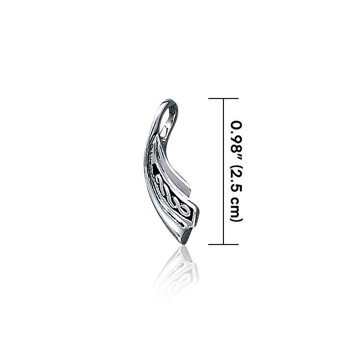 Contemporary Celtic Knotwork Silver Pendant TP1695
