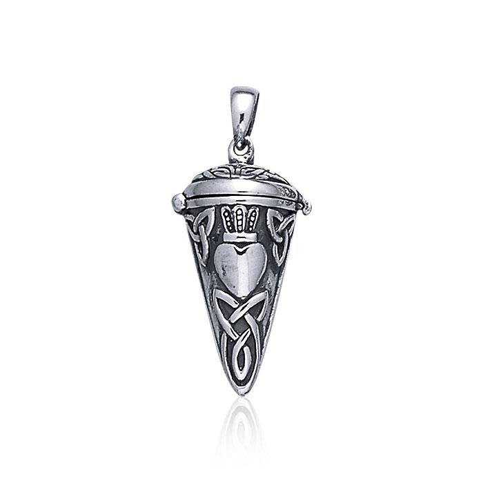 Celtic Knot Claddagh Pendulum Pendant TP2855