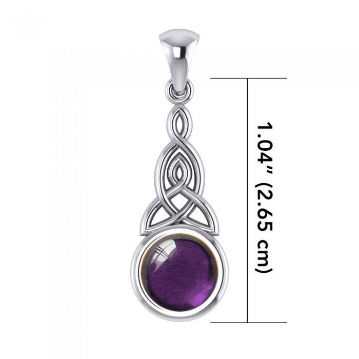 Celtic Triquetra Sterling Silver Pendant TP2937