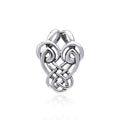 Celtic Dancing Birds Knotwork Sterling Silver Pendant TP3420