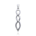 Celtic Knotwork Twist Sterling Silver Pendant TP343