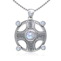 Celtic Knot Elemental Shield Pendant with Chain Set TSE854