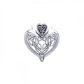 Joyous Heart Celtic Knotwork Sterling Silver Pendant By Courtney DavisTP3444