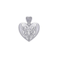 Eternal Heart Celtic Knotwork Sterling Silver Pendant by Courtney Davis  TP3445
