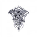 Celtic Dragon in Mystery ~ Sterling Silver Pendant by Courtney Davis TP3586