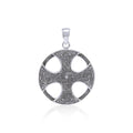 Celtic Knotwork Cross Sterling Silver Pendant TP475