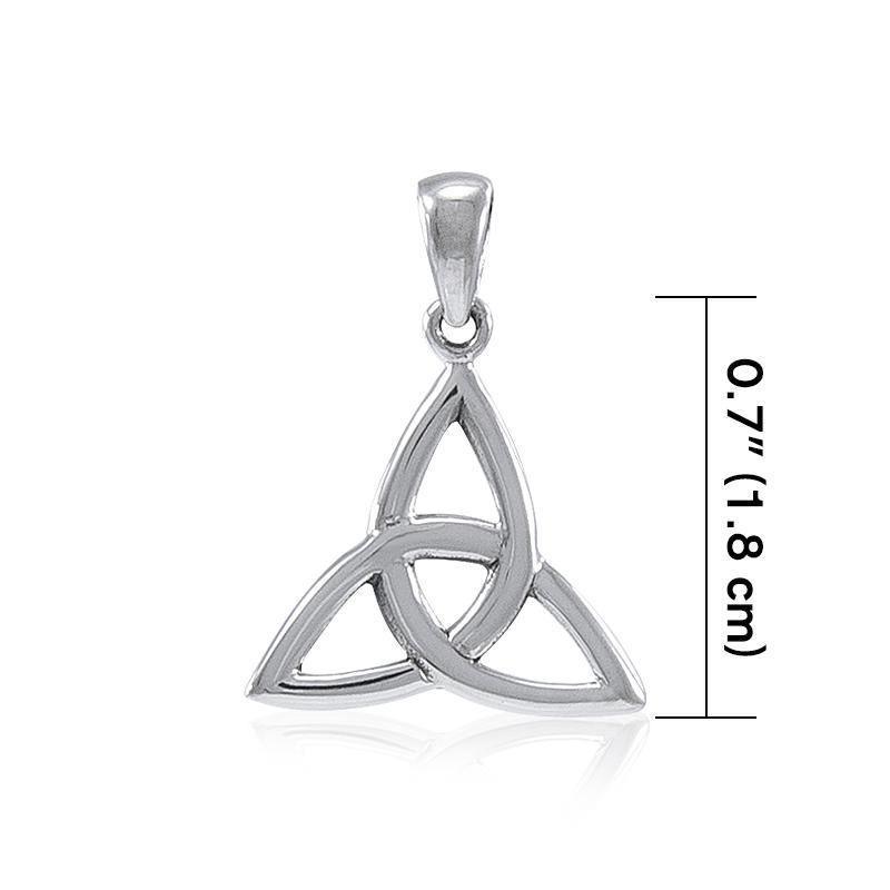 Celtic Triquetra Sterling Silver Pendant TP479