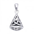 Celtic Triquetra Knot Filigree Sterling Silver Pendant TP543