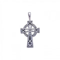 Celtic Knotwork Cross Sterling Silver Pendant TP630