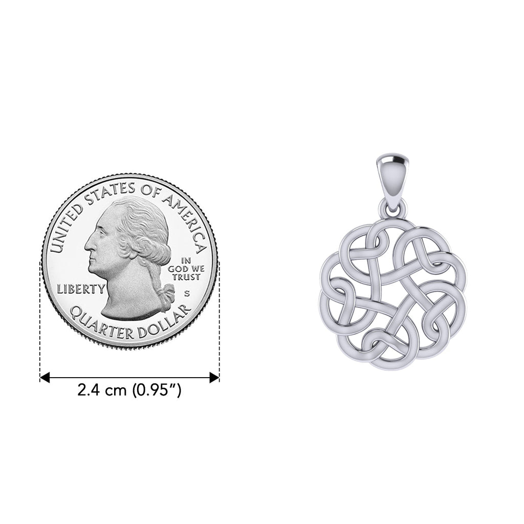 Celtic Knotwork Sterling Silver Pendant TP682