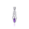 Contemporary Celtic Knotwork Sterling Silver Pendant TP857