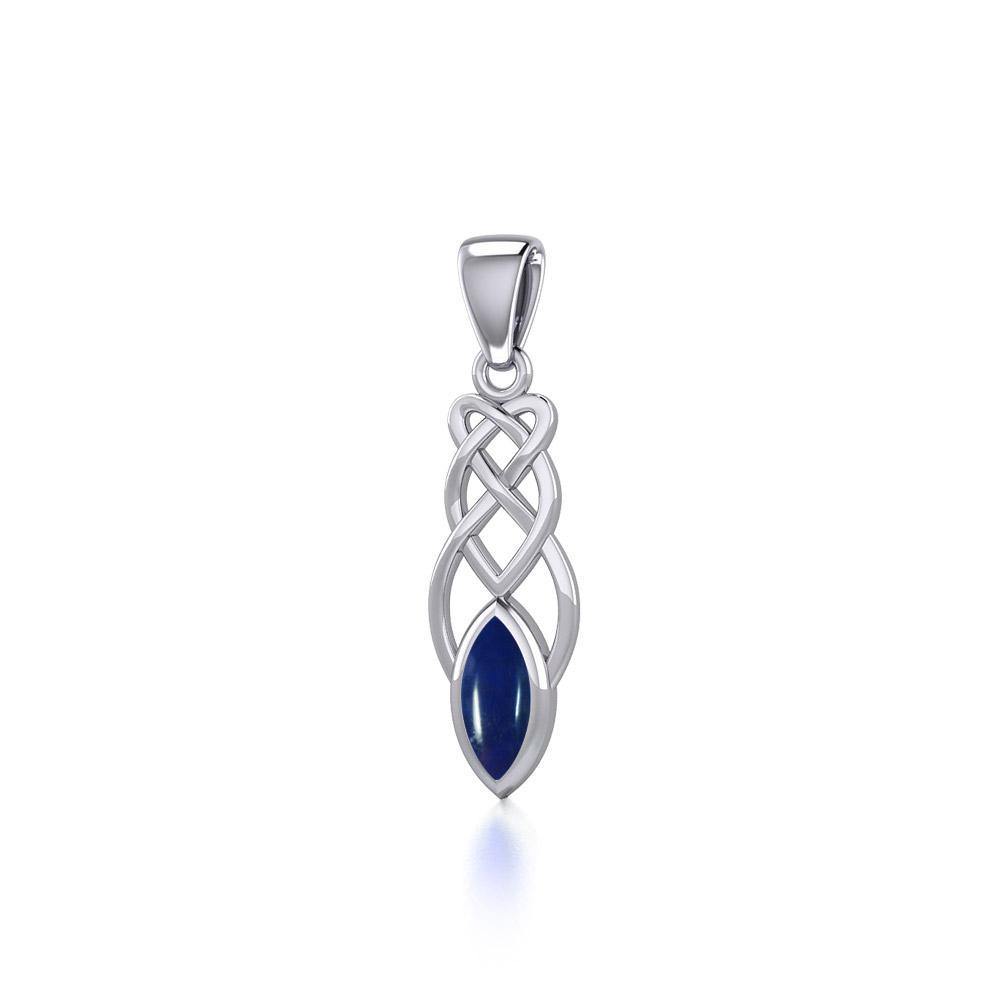 Contemporary Celtic Knotwork Sterling Silver Pendant TP857