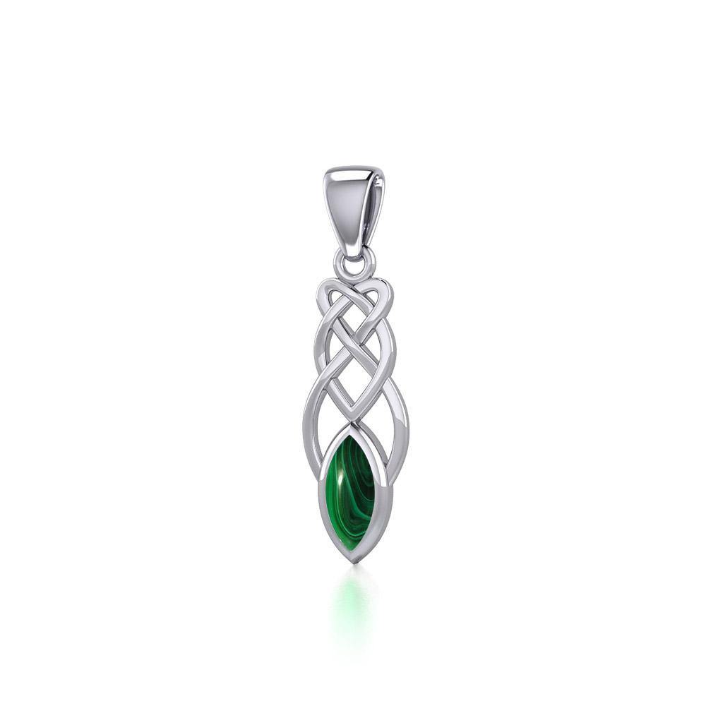 Contemporary Celtic Knotwork Sterling Silver Pendant TP857