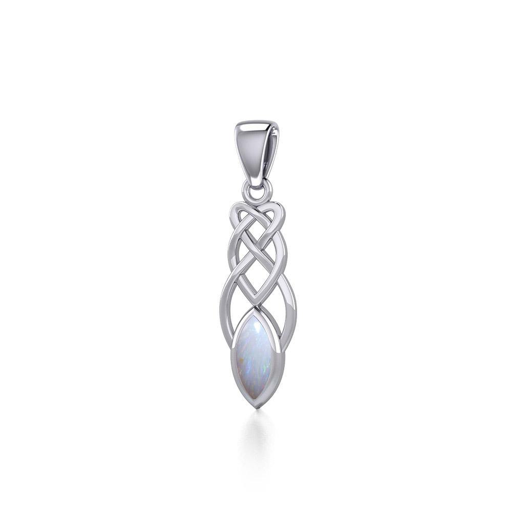 Contemporary Celtic Knotwork Sterling Silver Pendant TP857