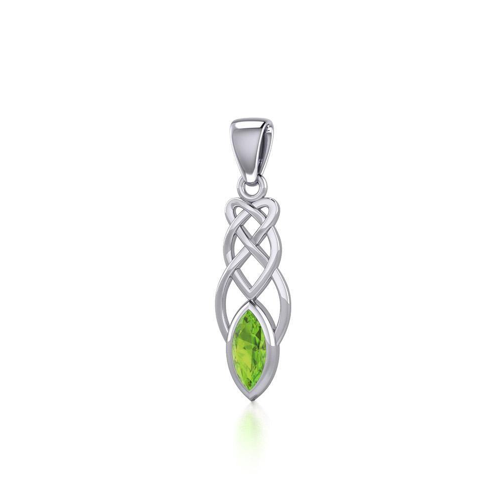 Contemporary Celtic Knotwork Sterling Silver Pendant TP857