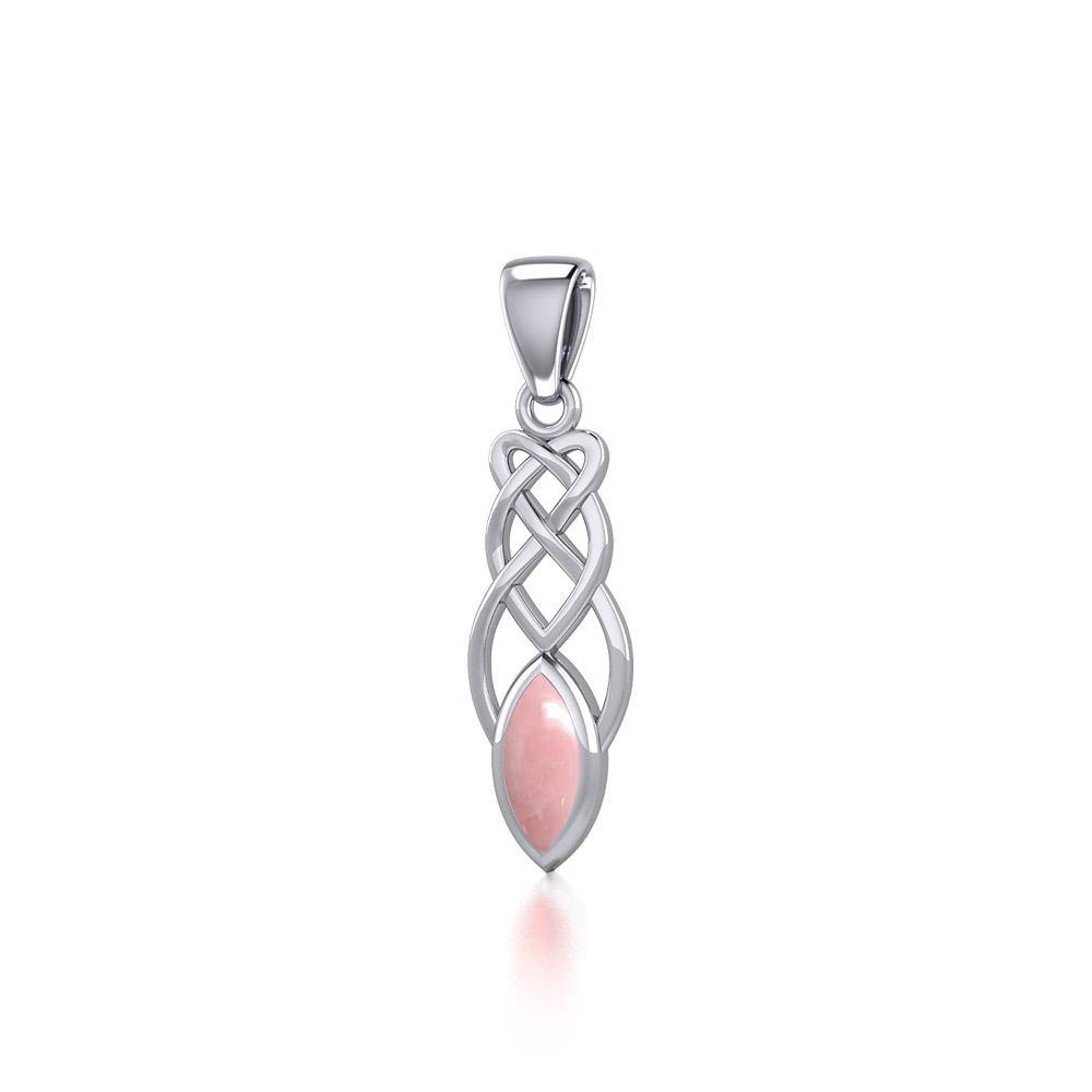 Contemporary Celtic Knotwork Sterling Silver Pendant TP857