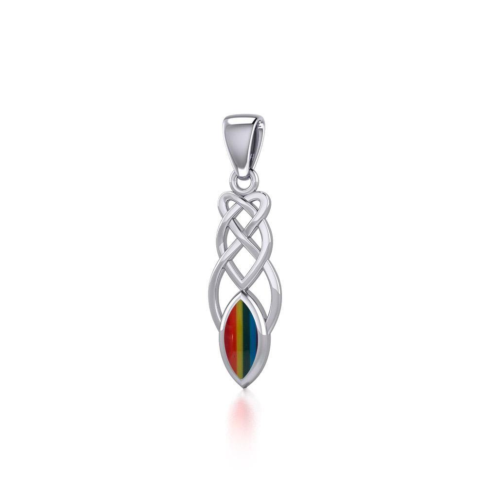 Contemporary Celtic Knotwork Sterling Silver Pendant TP857