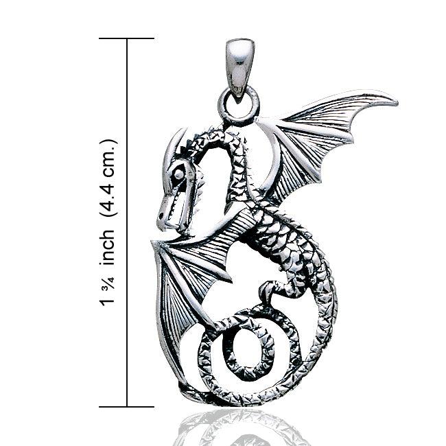 Swim deep into the world of the Sea Dragon ~ Sterling Silver Pendant TP880
