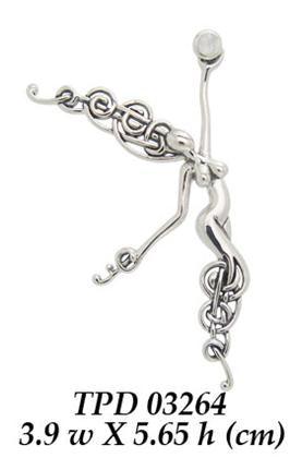 Angel of the Phoenix follows ~ Sterling Silver Jewelry Pendant TPD3264