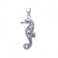 Celtic Seahorse Sterling Silver Pendant TPD055